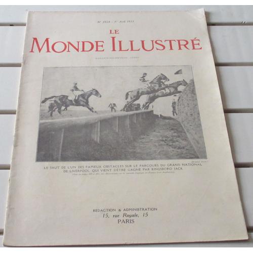 Le Monde Illustré N°3928 Du 1/4/1933-Célèbre Aviateur James Mollison-10 Ans Mort De Sarah Bernhardt-Quand L'état De Siège Ne Règne Pas À Vienne-Ecole De Céramique De Sèvres-Dans L' Afrique Du Nord-Etc