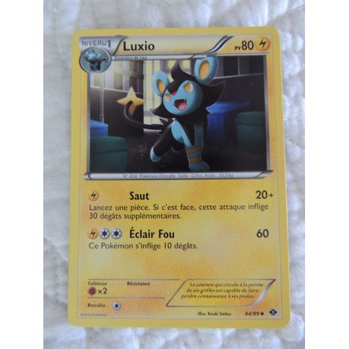 Carte Pokémon Luxio 44/99 Destinées Futures 