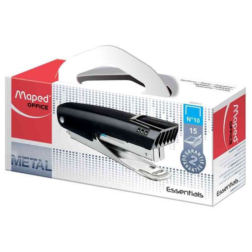 Maped Agrafeuse Essentials Pocket N°10, 97% Recyclé, Ôte-Agrafe Intégré