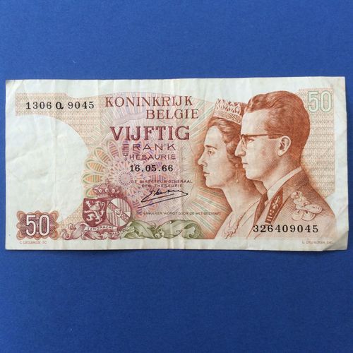 50 Francs Royaume De Belgique 16.05.66