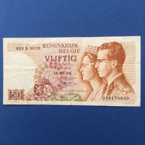 50 Francs Royaume De Belgique 16.05.66