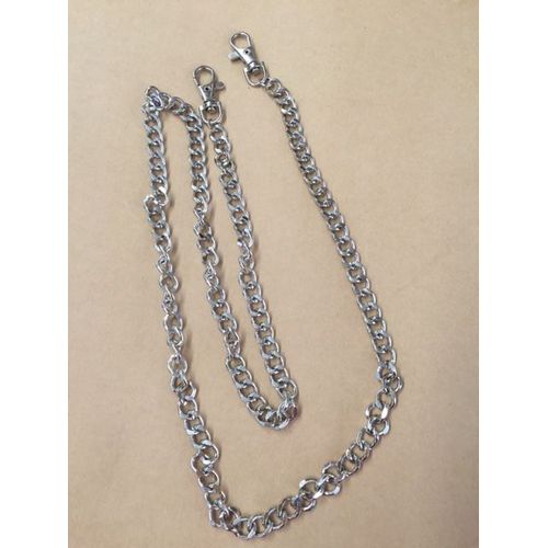 Chaîne Métal Multi Usages Porte Clé Avec 2 Mousquetons Longueur 76cm Ou 100cm Solide Envoie Paris, Délais 2 Jours  Pour Décoration Porte Clé Chaine De Pantalon 