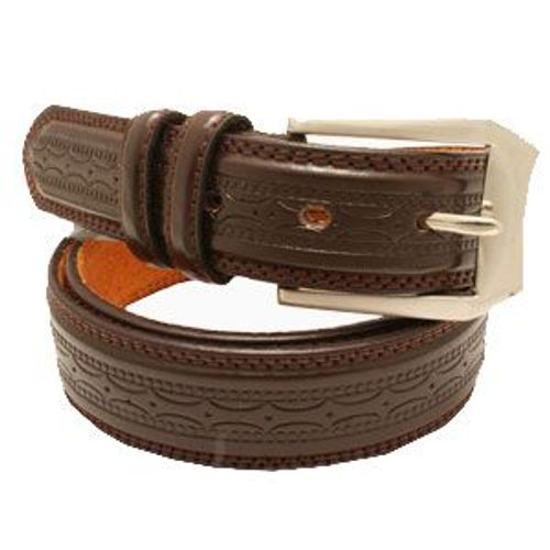 Cyllene Fantaisie - Ceinture Ilario V Cuir Marron - Homme