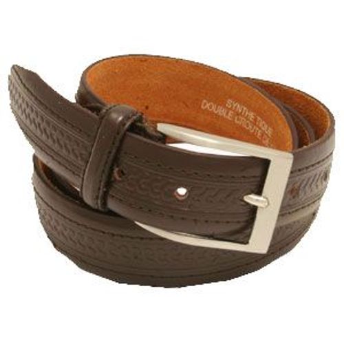 Cyllene Fantaisie - Ceinture Alex Iv Cuir Marron - Homme