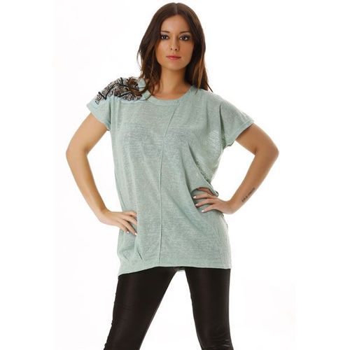 Miss Wear Line - Haut Vert Avec Bijoux Sur L'épaule