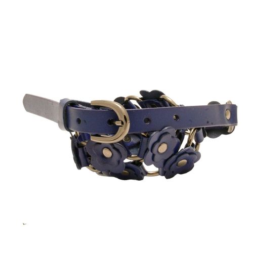Cyllene Fantaisie - Ceinture En Cuir - Bleu