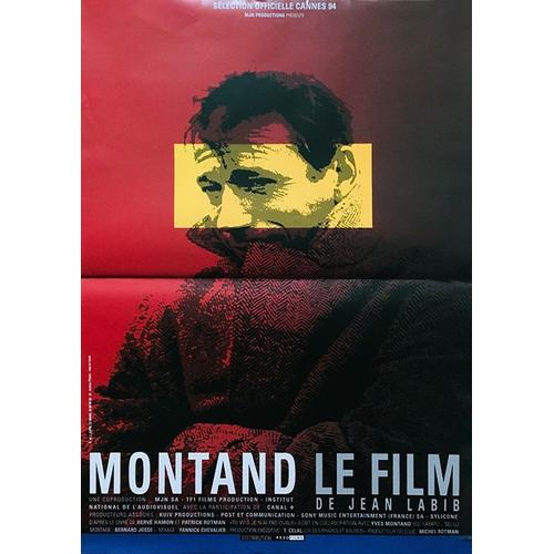 Montand, Le Film - Véritable Affiche De Cinéma Pliée - Format 40x60 Cm - De Jean Labib Avec Yves Montand, Marilyn Monroe, Édith Piaf, Simone Signoret - Documentaire - 1994 #