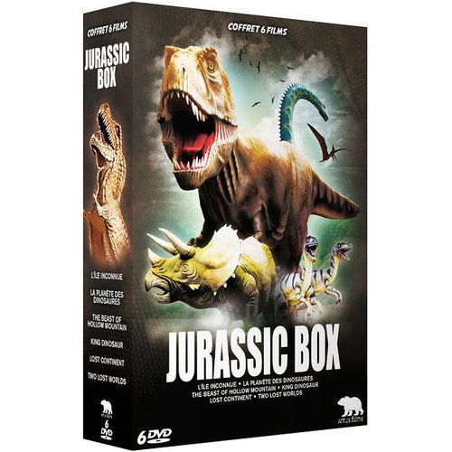 Jurassic Box : L'île Inconnue + La Planète Des Dinosaures + The Beast Of Hollow Mountain + King Dinosaur + Lost Continent + Two Lost Worlds - Pack