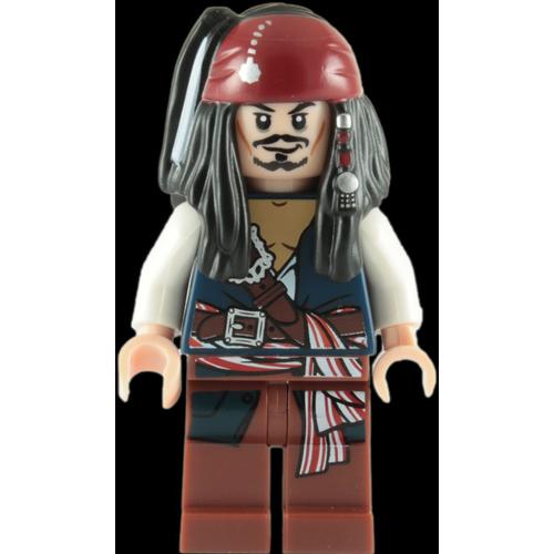 Lego Pirates Des Caraibes: Capitaine Jack Sparrow Mini-Figurine