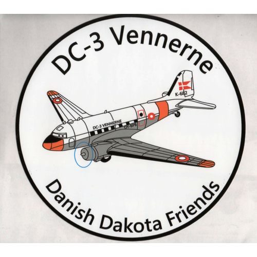 Stickers - Dc-3 Vennerne - Danish Dakota Friends