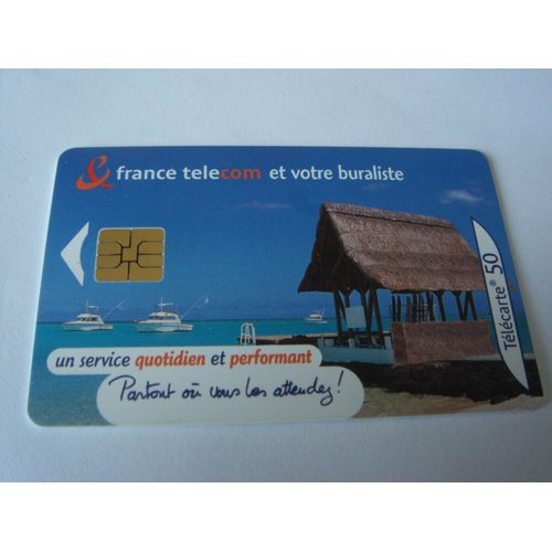 Carte Téléphone - France Telecom Et Votre Buraliste - 500 000 Ex - 50 U