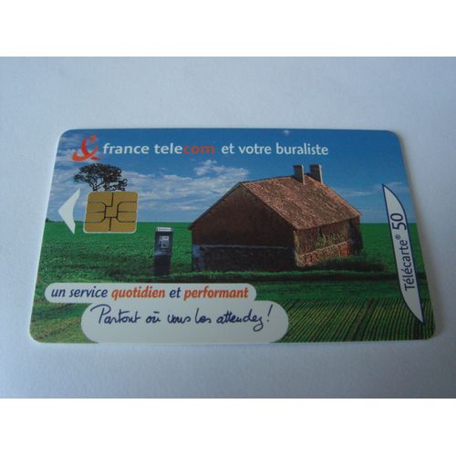 Carte Téléphone - France Telecom Et Votre Buraliste - 500 000 Ex - 50 U
