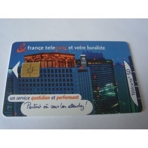 Carte Téléphone - France Telecom Et Votre Buraliste - 500 000 Ex - 50 U