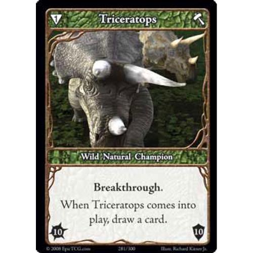 Epic Tcg : Triceratops - N° 281 - Vo