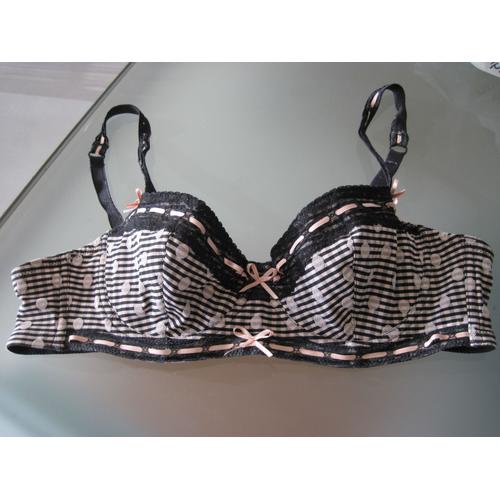 Soutien-Gorge Sexy 95b Chantal Thomass Rose Et Noir