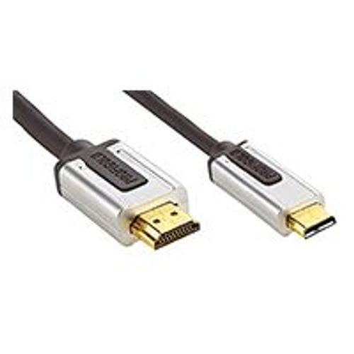 Bandridge Profigold High Speed HDMI Cable with Ethernet - HDMI avec câble Ethernet - HDMI (M) pour HDMI micro (M) - 2 m