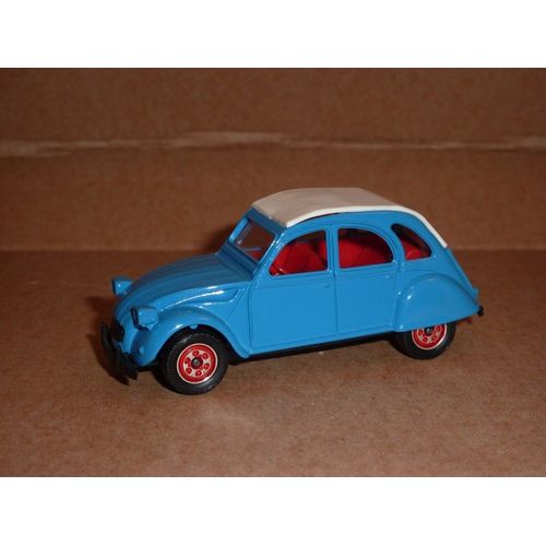 [99] Miniature 1/43ème : Citroën 2c V6 - Couleur Bleu Capotte Blanche - Marque : Solido-Solido