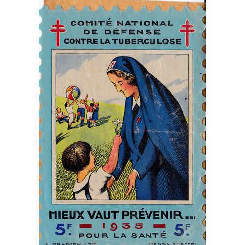 Comité National De Défense Contre La Tuberculose  1935  Format 11x15 Cm
