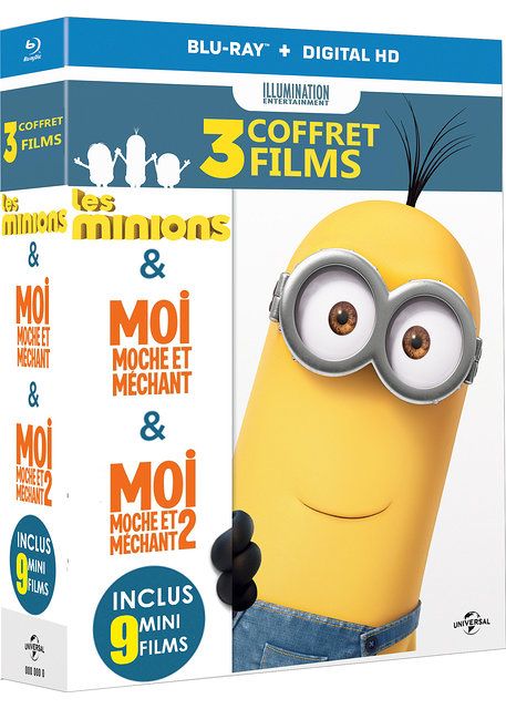 Les Minions + Moi, Moche Et Méchant 1 & 2 - Blu-Ray