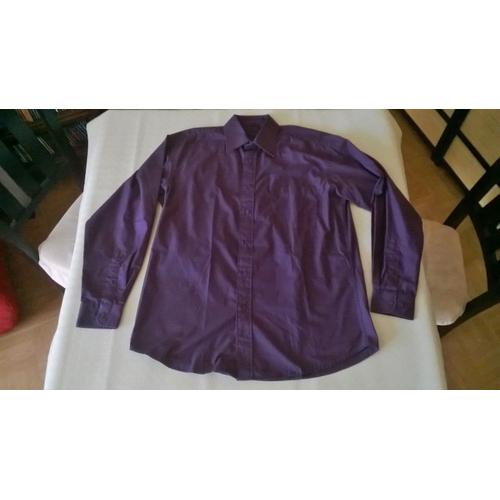 Chemise Yves Dorsey Xd Violet Taille 3 39-40 Manches Longues