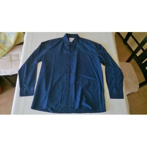 Chemise Roberto Bertolucci Taille 40-41 Bleu Marine