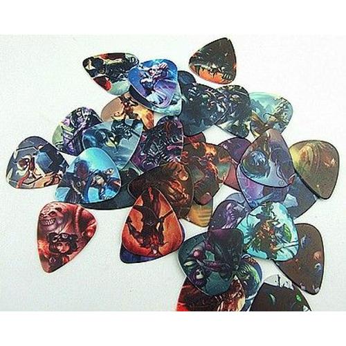 Lot De 10 Médiators 0,60 Mm green day (Guitare Mediator Plectrum