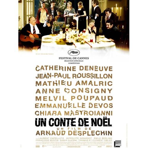 Un Conte De Noël -Véritable Affiche De Cinéma Pliée-Format 40x60 Cm -De Arnaud Desplechin Avec Catherine Deneuve, Jean-Paul Roussillon,  Chiara Mastroianni, Mathieu Amalric, Emmanuelle Devos - 2008