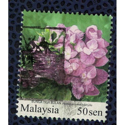 Malaisie 2010 Oblitéré Used Flowers Fleurs Bunga Tiga Bulan Hydrangea Macrophylla Hortensia