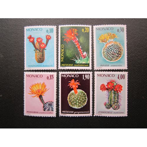 Monaco. Timbres N° 997 A 1002 (1974). Plantes Du Jardin Exotique