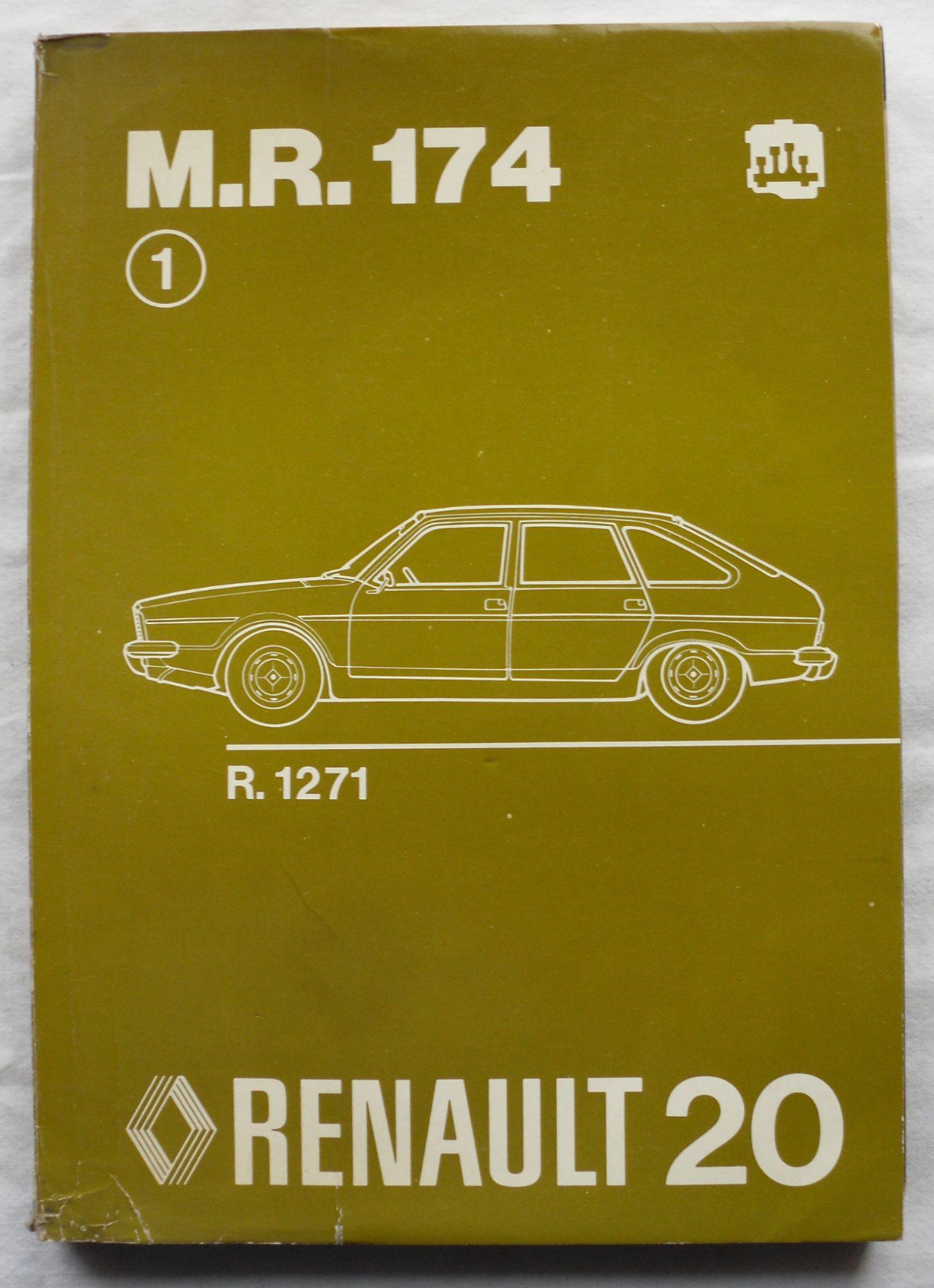 Revue Technique Automobile (Rta) De La Renault 20 (R 20 - R20
