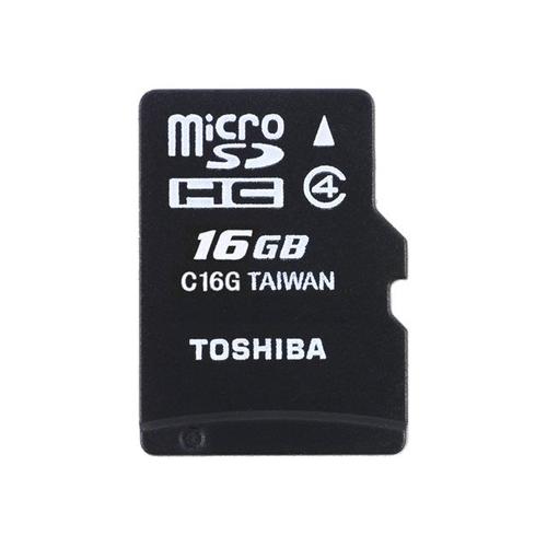 Toshiba High Speed M102 - Carte mémoire flash (adaptateur microSDHC - SD inclus(e)) - 16 Go - Class 4 - micro SDHC