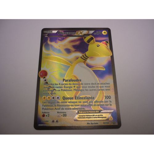Carte Pokemon Francaise Pharamp Ex Full Art Origines Antique 87/98