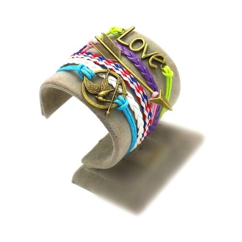 Bracelet Infini Love Oiseau Infinity Multicolore