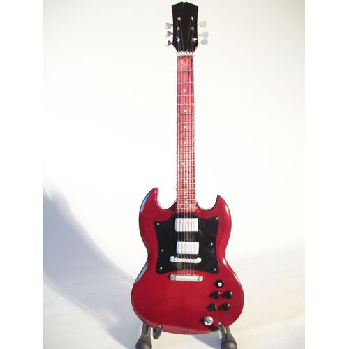 Guitare Miniature De Type Gibson Sg Angus Young Ac Dc
