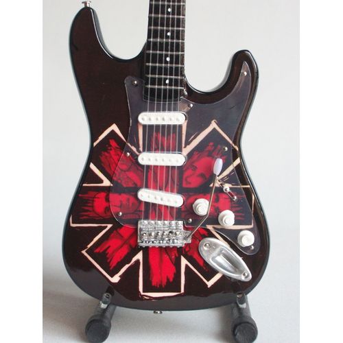 Guitare Miniature De Type Stratocaster Red Hot Chili Peppers