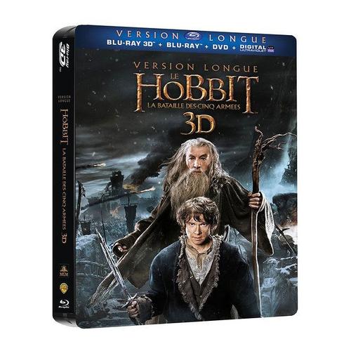 Le Hobbit : La Bataille Des Cinq Armées - Version Longue - Blu-Ray 3d + Blu-Ray + Dvd + Copie Digitale