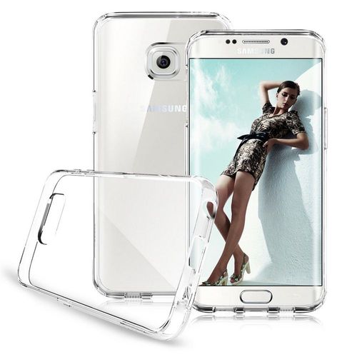 Galaxy S6 Edge Plus Coque Etui Housse Silicone Gel + Transparent