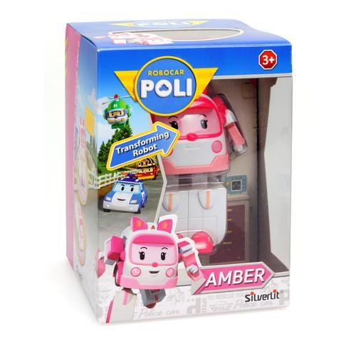 Robocarpoli Robocar Poli - Voiture Robot Transformable  - Ambre L'ambulance
