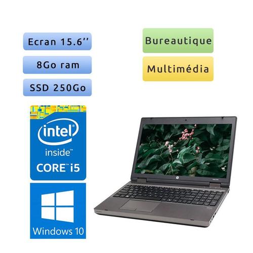 HP Probook 6570b 15" Intel core i5-3210M - 2.5 Ghz - Ram 16 Go - SSD 256 Go