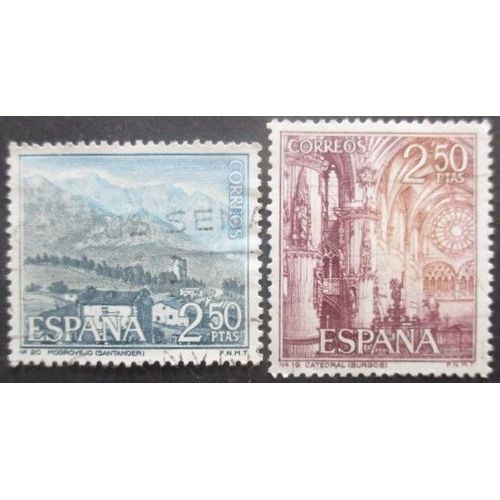 Espagne N°1352 Et 1353 Oblitérés