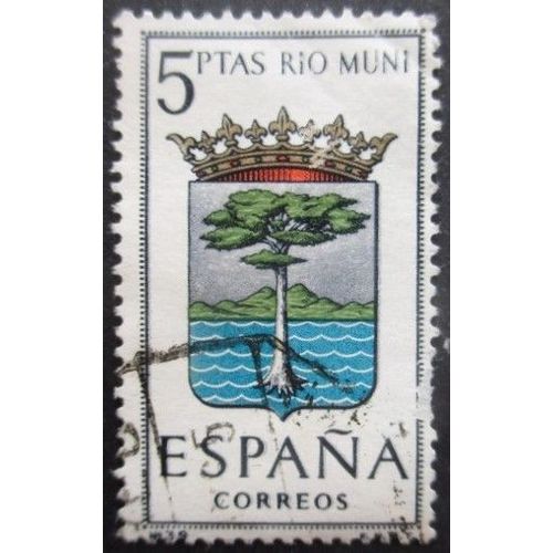 Espagne N°1298 Armoirie De Rio-Muni Oblitéré