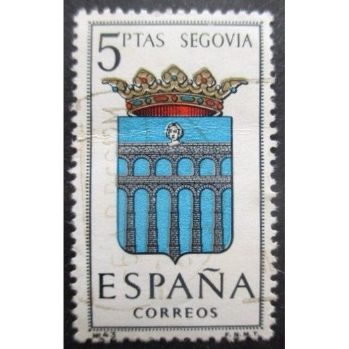Espagne N°1326 Armoirie De Segovia Oblitéré