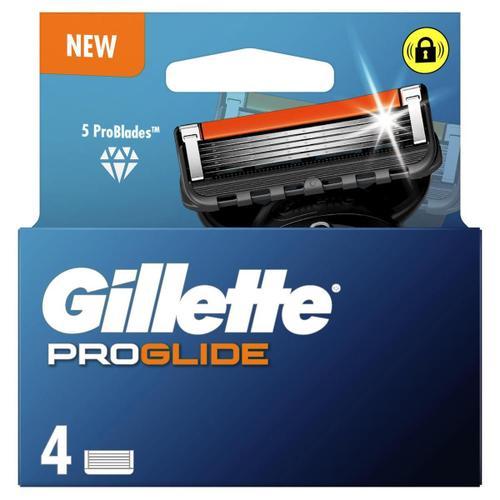 4 X Gilette Proglide Recharge Lames De Rasoir Pour Homme 