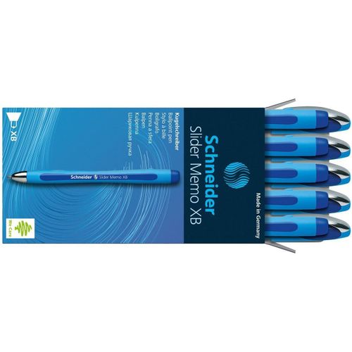 Schneider 150203 Slider Memo Xb Stylo Bille Bleu Lot De 10