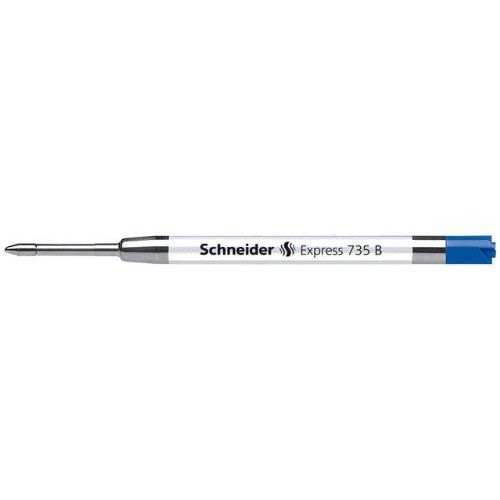 Schneider Express 735 B Recharge Internationale Stylo Bille Grande Capacité Bleu/Permanent/Iso 12757-2 G2 Lot De 10 (Import Allemagne)