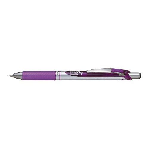 Pentel Energel Bl77 Roller Gel Rétractable 0.7mm Violet Lot De 12