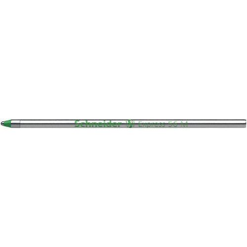 Schneider Express 56 - 20 Recharge Stylo Bille Pointe M/Acier Inoxydable/Vert/Permanent