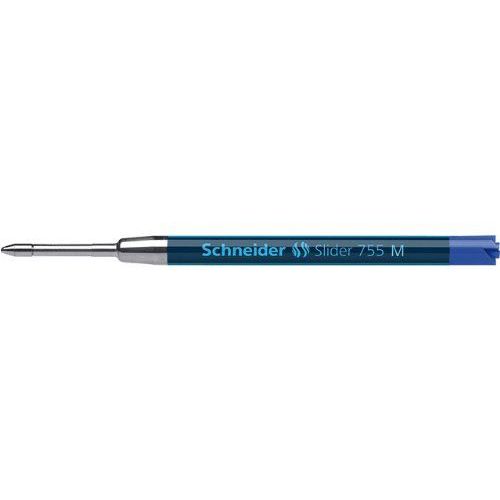Schneider Slider 755 Recharge Stylo Bille Format G2/Viscoglide® M/Bleu Lot De 10