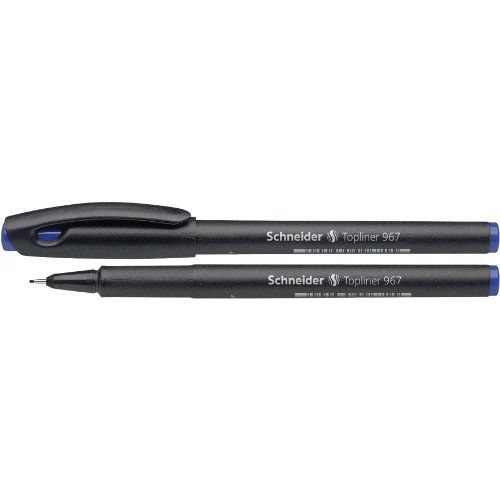 Schneider 9673 Topliner 967 Stylo Roller Bleu Lot De 10