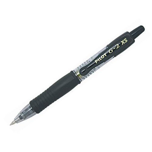 Pilot G2 Pixie Lot De 12 Roller Rétractable À Encre Gel Pointe 0,7 Mm Noir